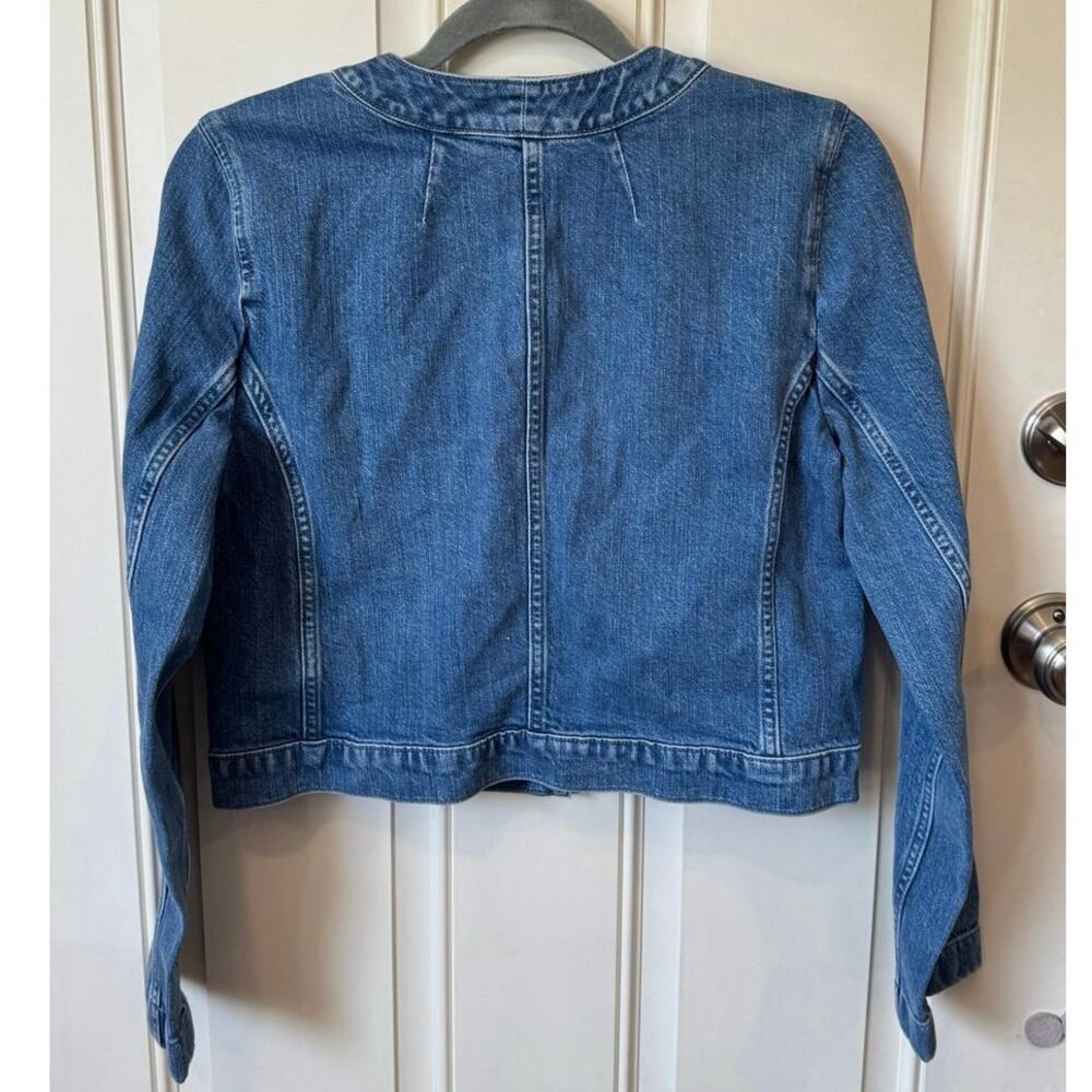 J.CREW NWT Louisa Denim Lady Jacket Size 4 Myrtle Navy Wash - Picture 7 of 8